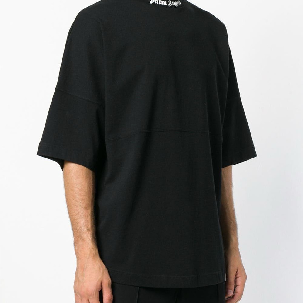 Palm Angels Black Short Sleeve Tishirt.